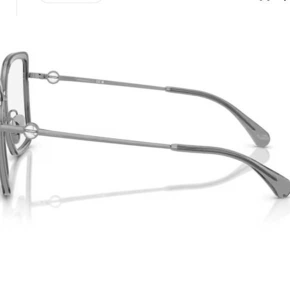 Chanel CH2222 108 54 Silver Crystal grey Large Square Metal Eyeglasses Frame - Picture 5 of 5